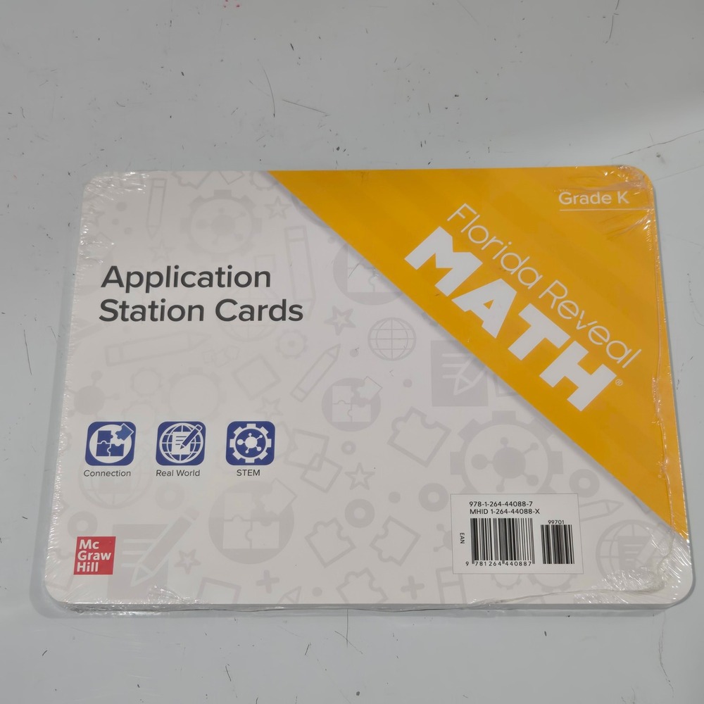 Florida Reveal Math Grade K Application Station Cards McGraw Hill 9781264440887